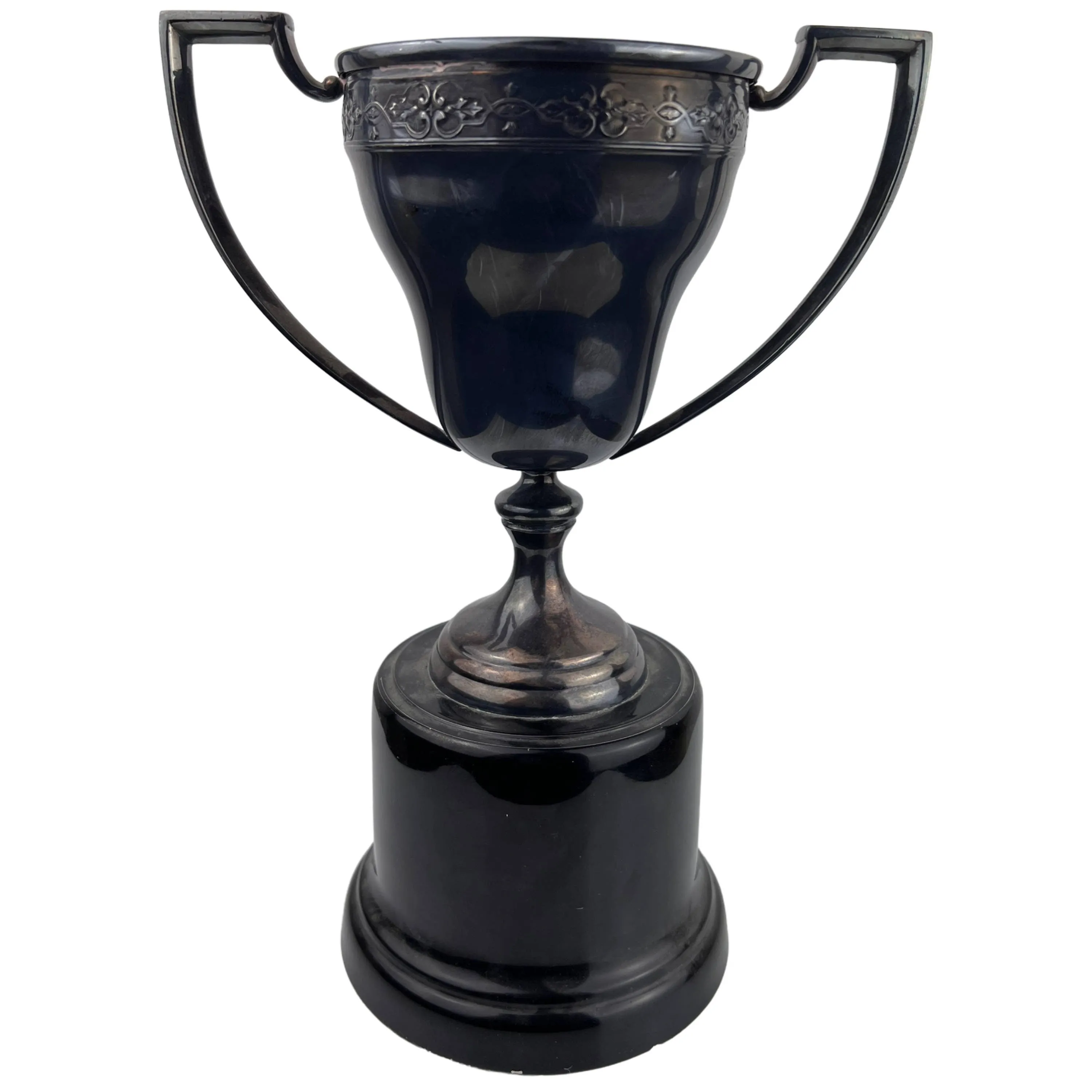 1935 Vintage Bowling Trophy Silver Plated Dosco Canada 11.375