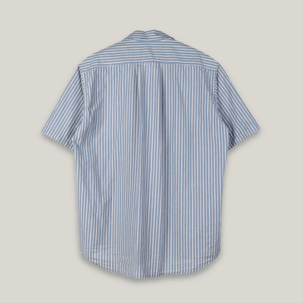 1ST PAT-RN STRIPE GUIDE SHIRT - LIGHT BLUE/ WHITE