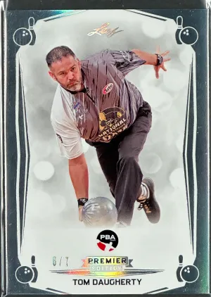 2023 Leaf PBA Trading Card Tom Daugherty Silver Parallel /7 SP