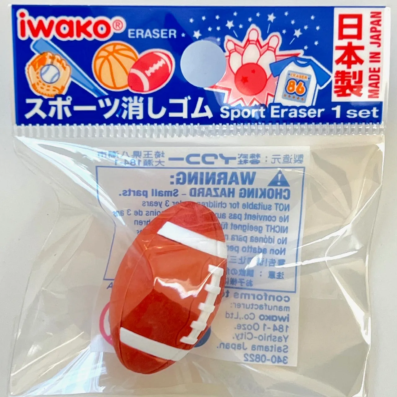 38283 IWAKO SPORTS ERASERS-60