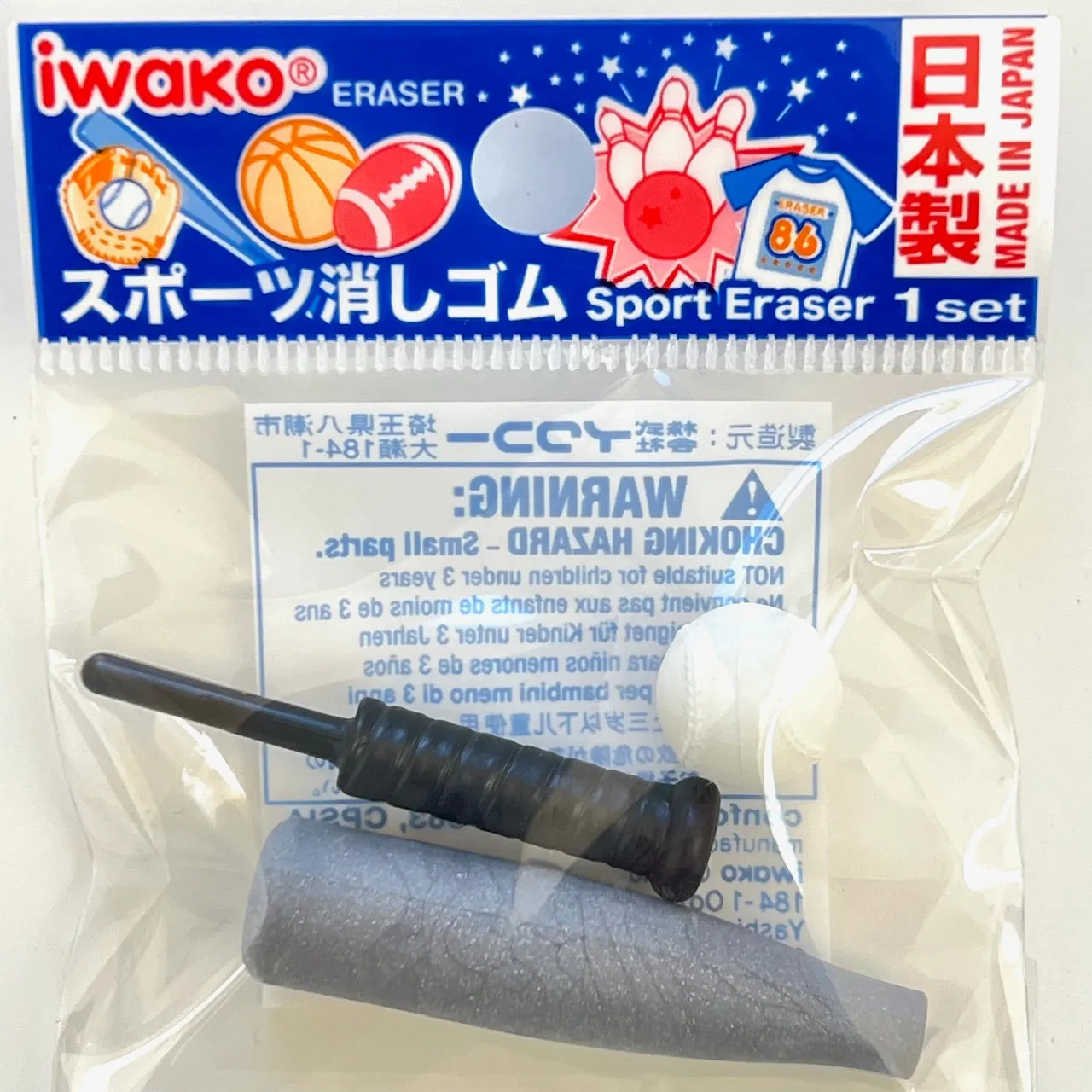 38283 IWAKO SPORTS ERASERS-60