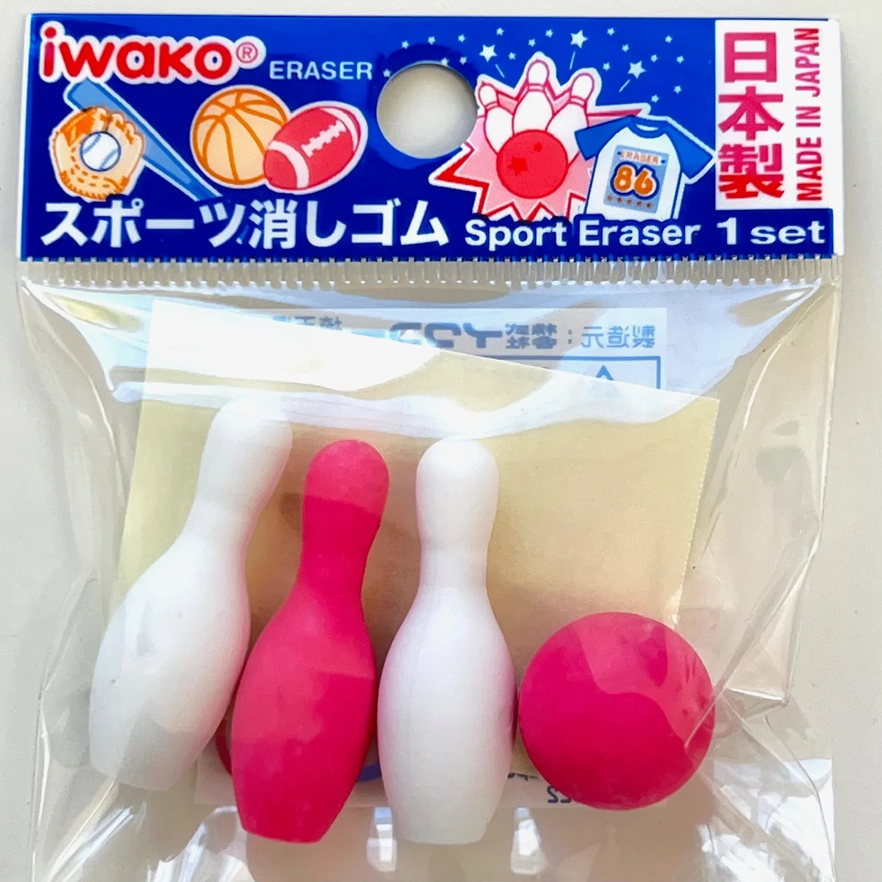 38283 IWAKO SPORTS ERASERS-60