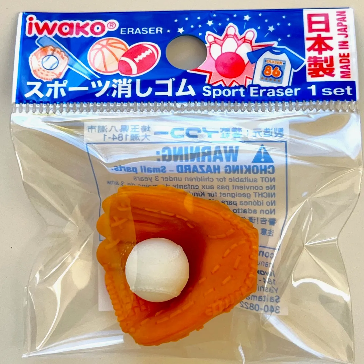 38283 IWAKO SPORTS ERASERS-60