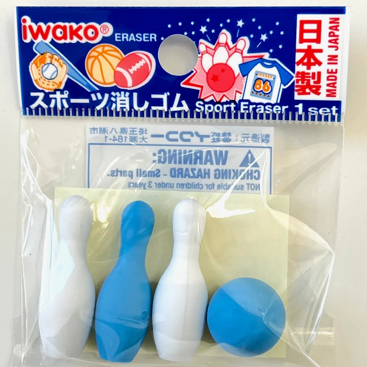 38283 IWAKO SPORTS ERASERS-60