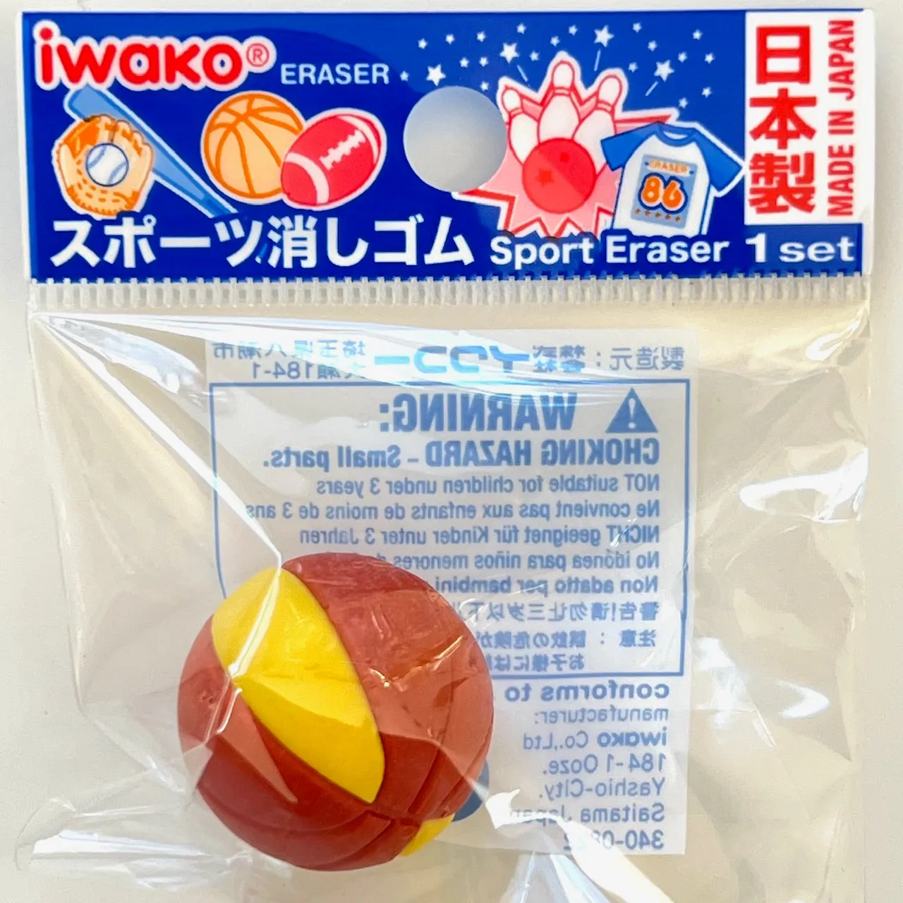 382831 IWAKO SPORTS ERASERS-30