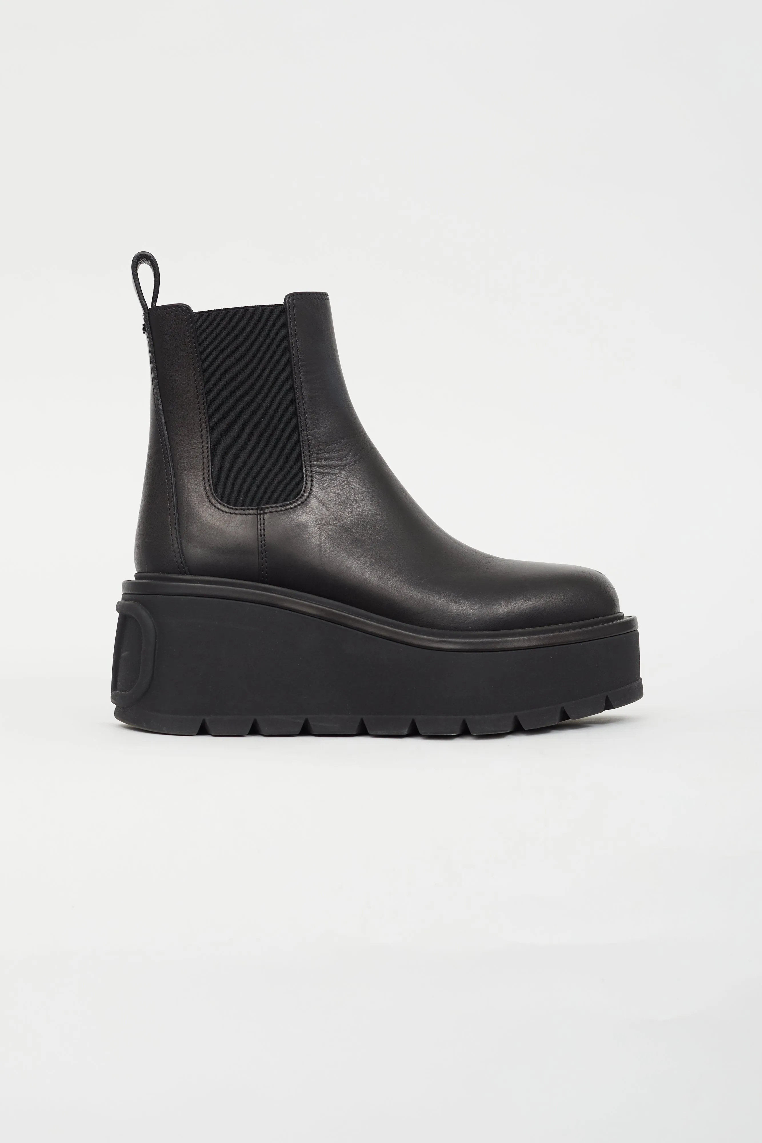 Black Garavani Leather Chelsea Boot
