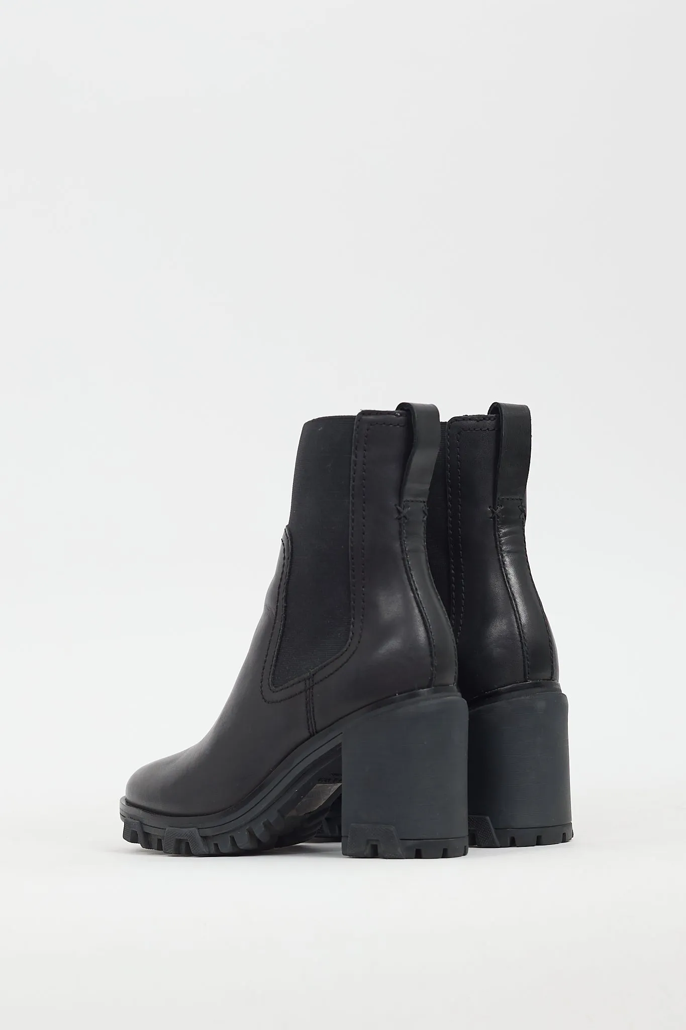 Black Leather Shiloh Chelsea Boot