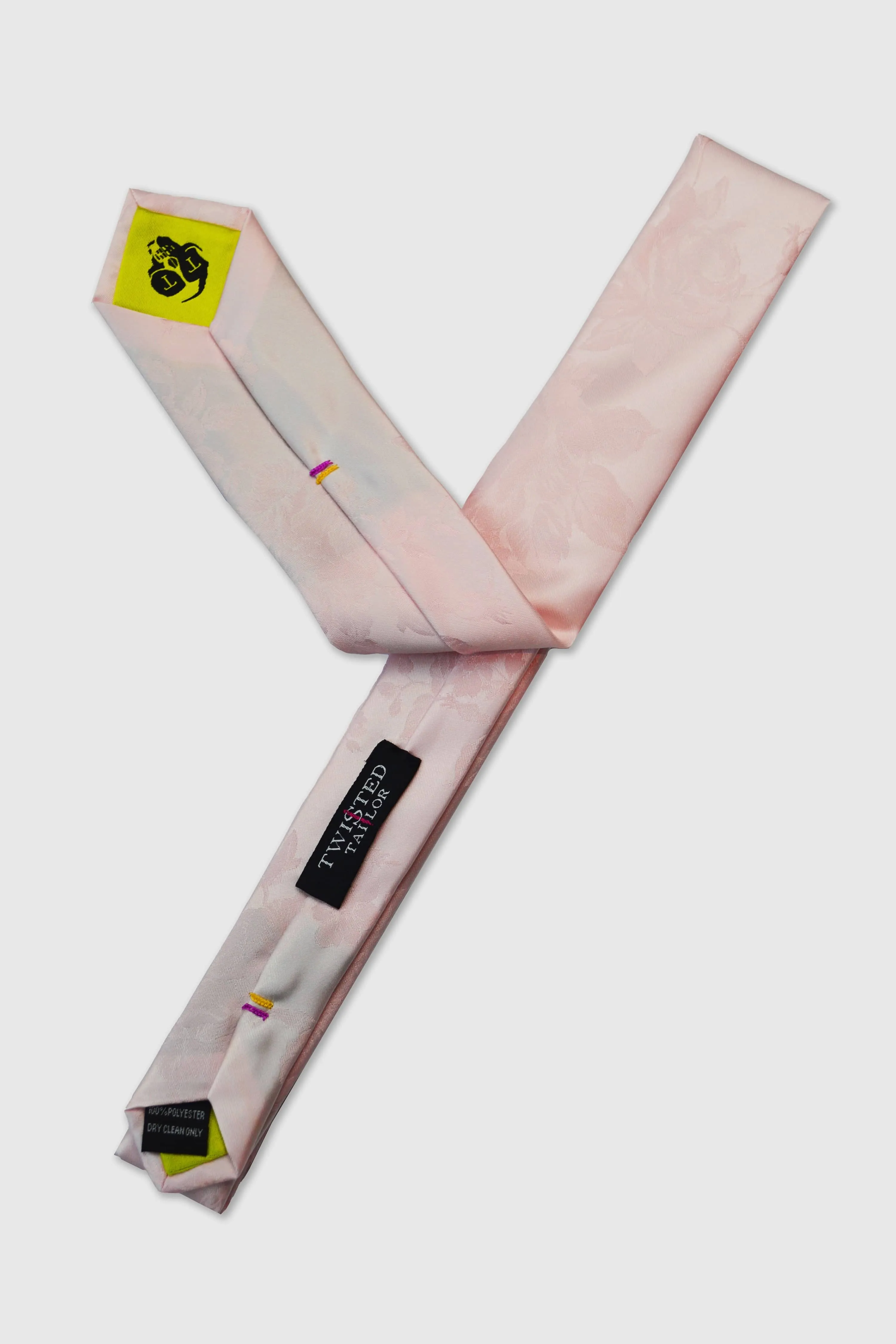 Braxas Pink Floral Tie and Hank Set