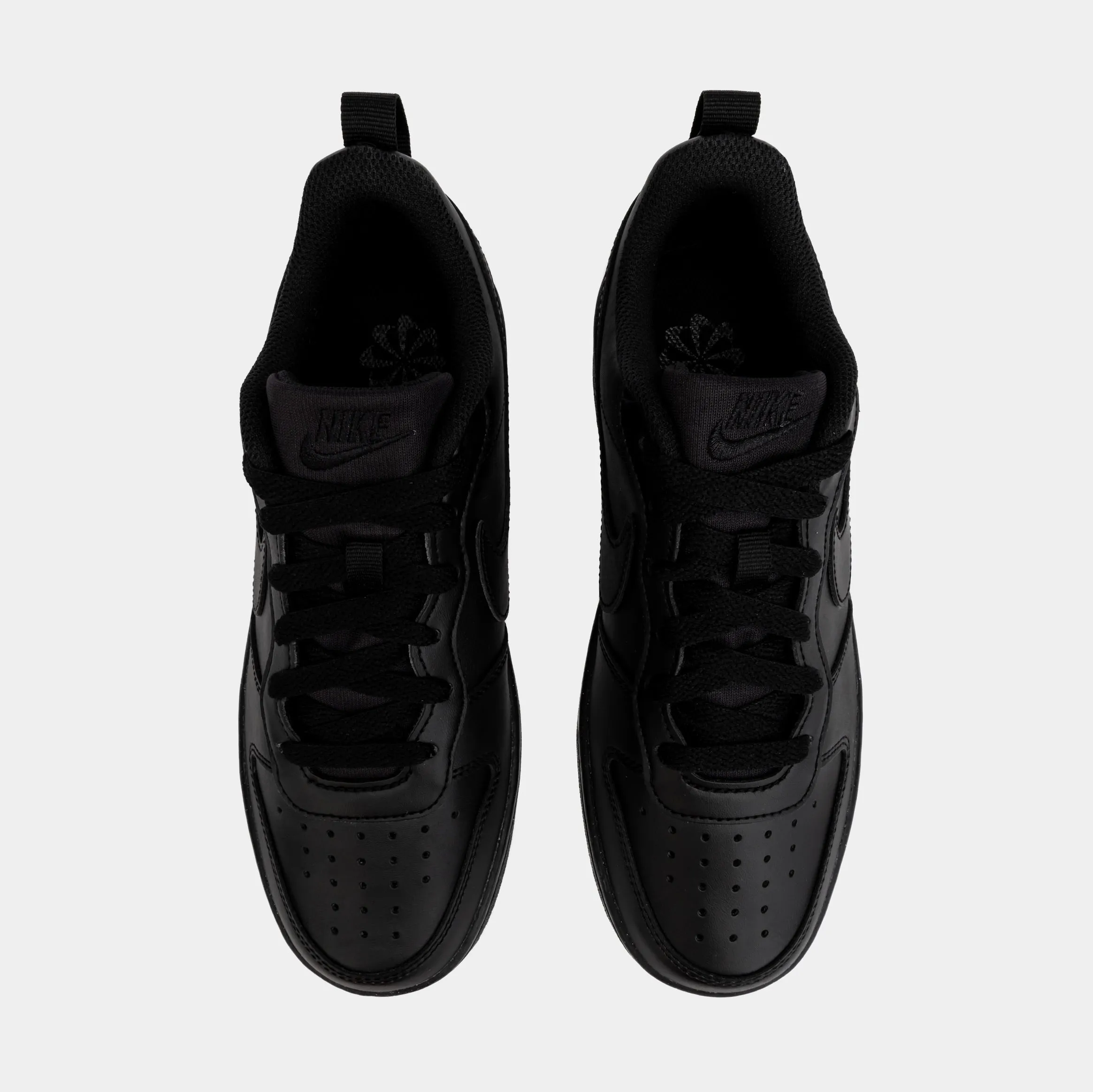 Court Borough Low Recraft Grade School Lifestyle Shoes (Black)