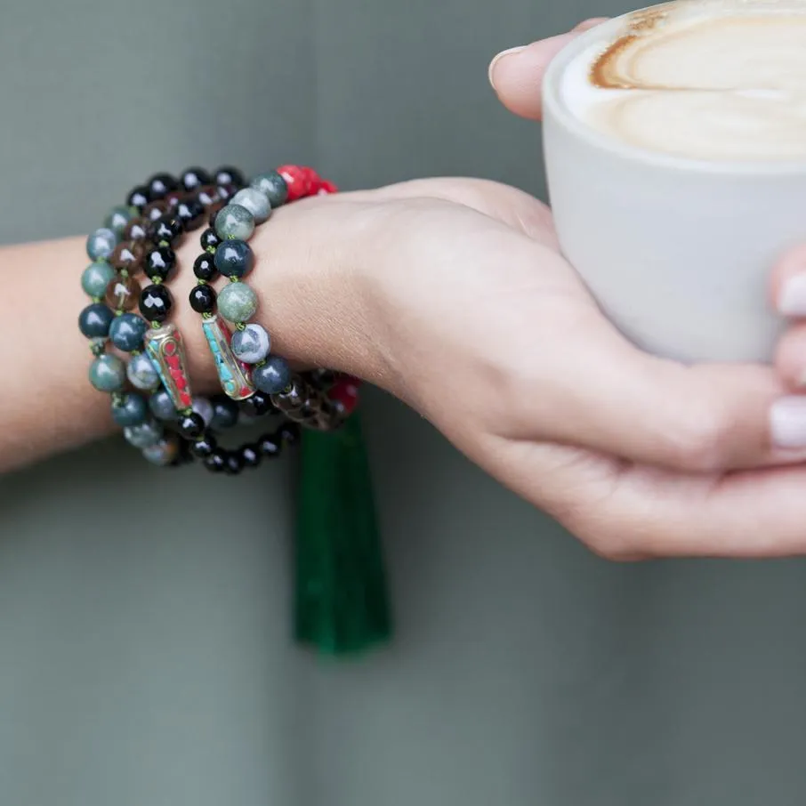 Custom Made Gemstone Bracelet (Wrist Mala) by Tati