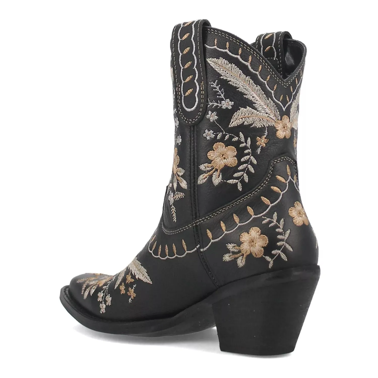 Dingo Primrose Dingo Women's Leather Western Boots, Black