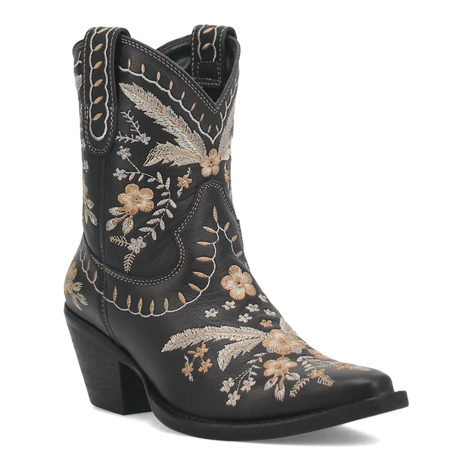 Dingo Primrose Dingo Women's Leather Western Boots, Black