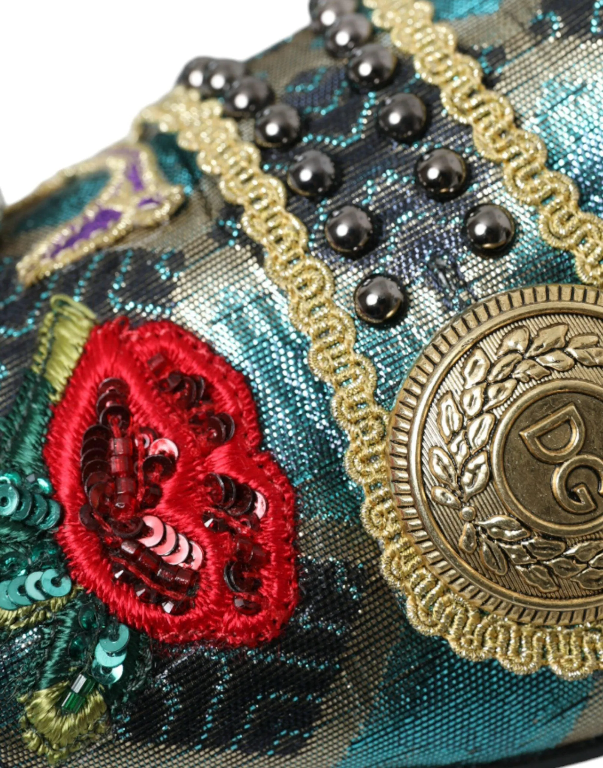 Dolce & Gabbana Brocade Tassel Loafers
