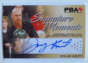 Doug Kent 2007 Rittenhouse PBA Signature Moments Autograph Bowling Card