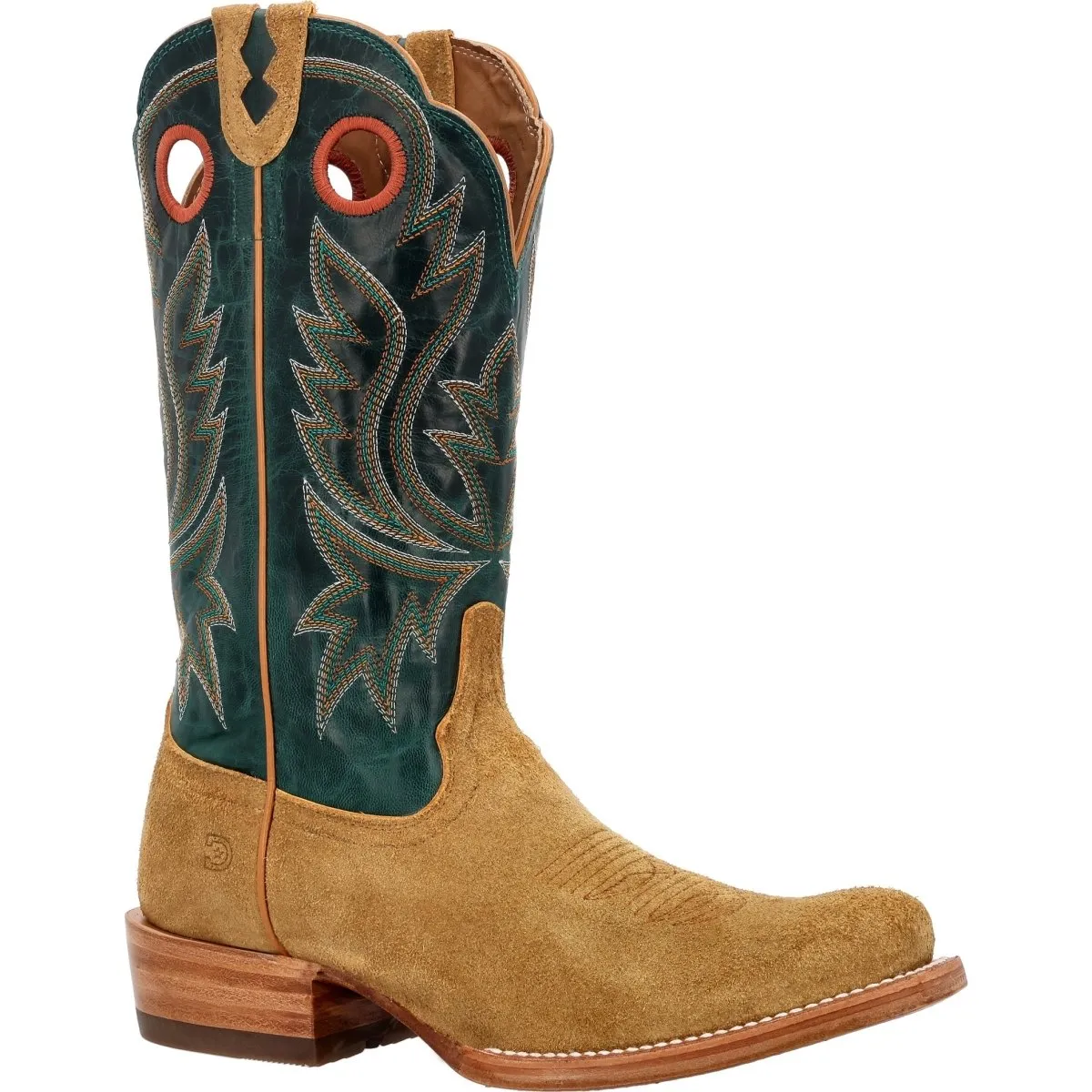 Durango PRCA Collection Men's 13" Western Boots Ddb0465 In Goldenrod And Deep Teal