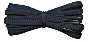 Flat 6 mm Dark Navy Shoe Laces for Trainers and Sports Shoes.