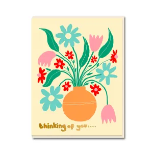 Flower Heads Get Well Card