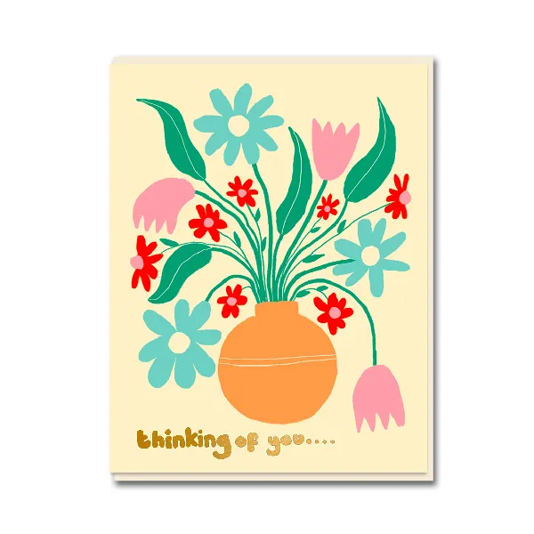 Flower Heads Get Well Card