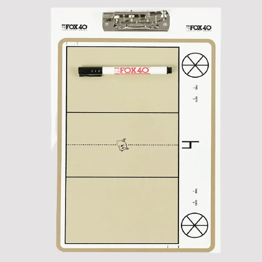 Fox 40 Tactical Board Unisex Basketball Coach Board White/Beige