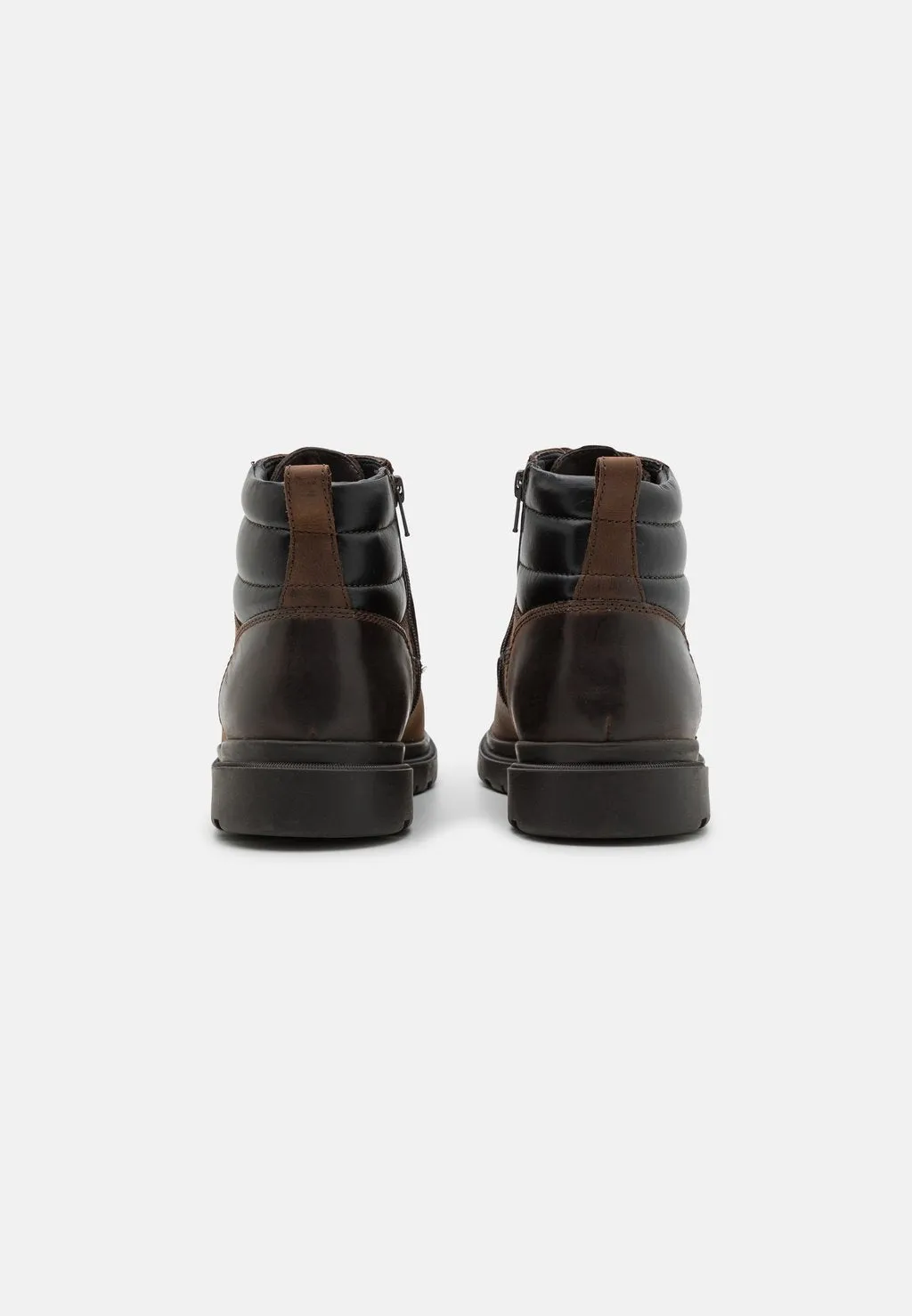 Geox dark coffee lace-up boots