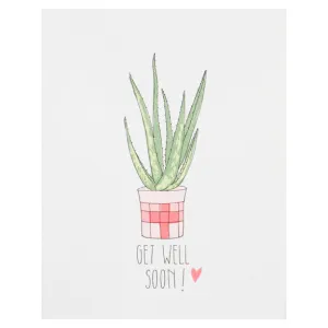 Get Well Soon Aloe Card by Hartland Brooklyn