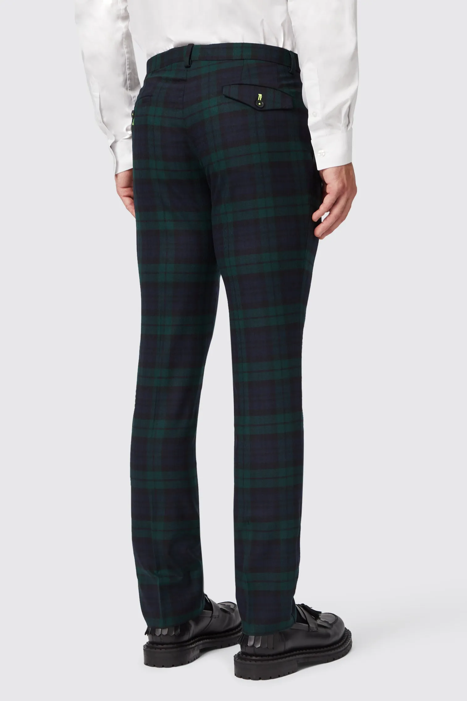 Ginger Skinny Fit Green Tartan Suit