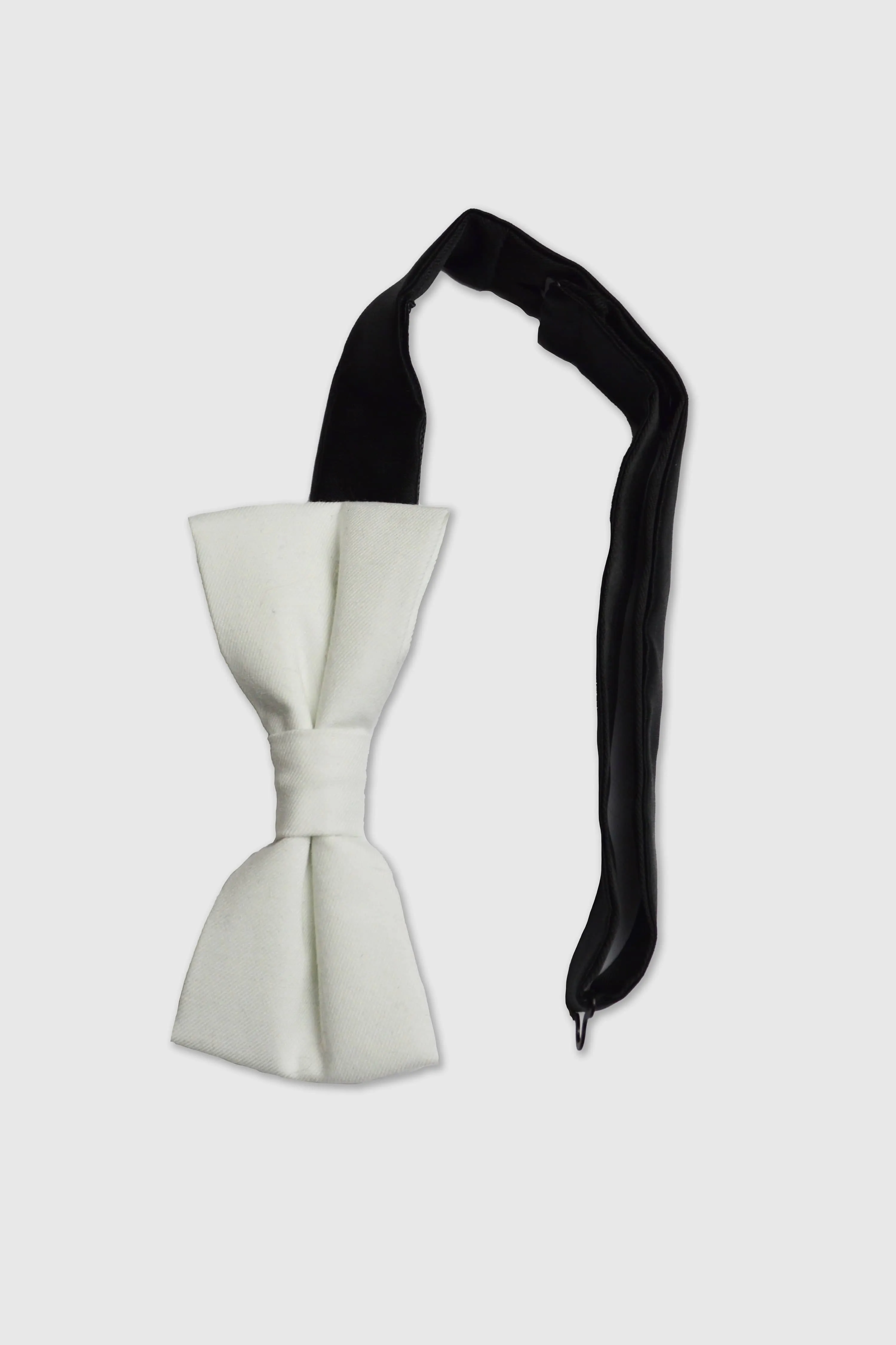 Goth White Bow Tie