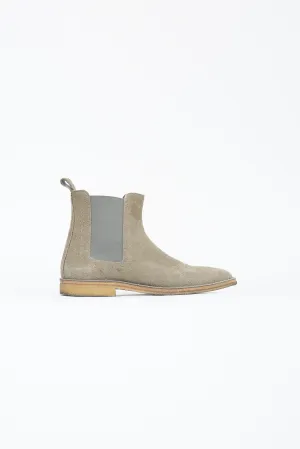 Grey Suede Chelsea Boot