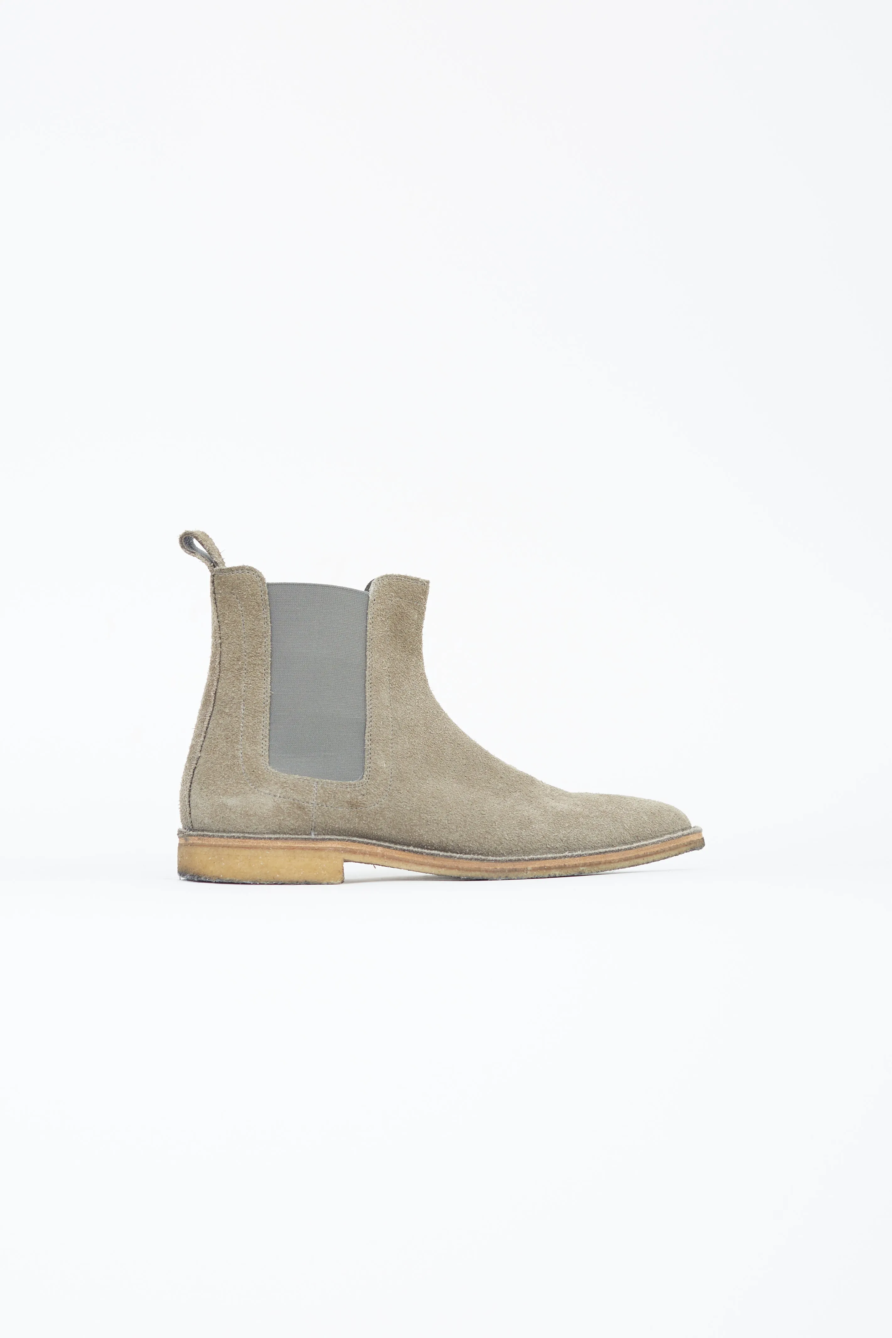 Grey Suede Chelsea Boot