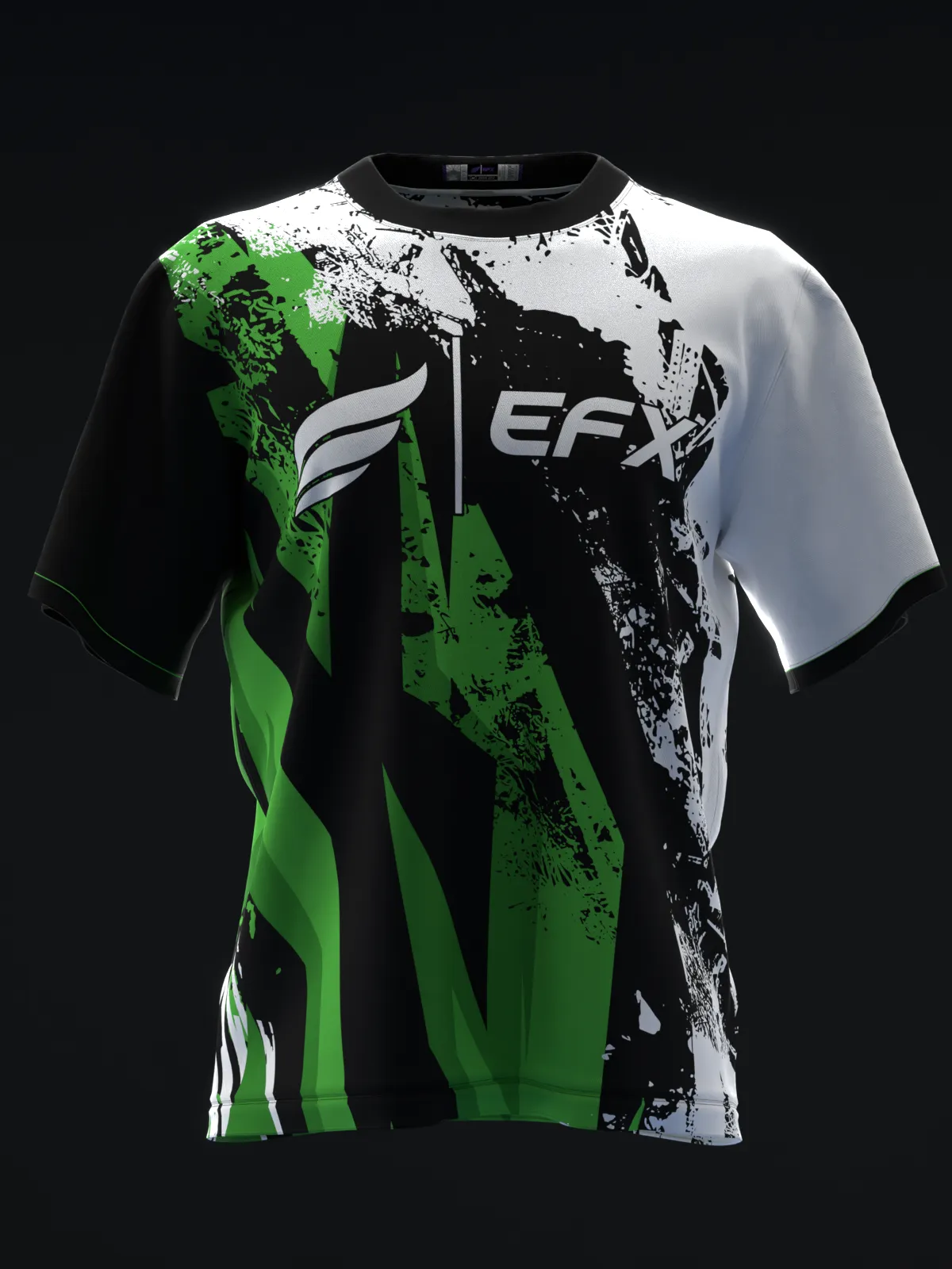 GRIKES - BLACK WHITE GREEN - BOWLING JERSEY