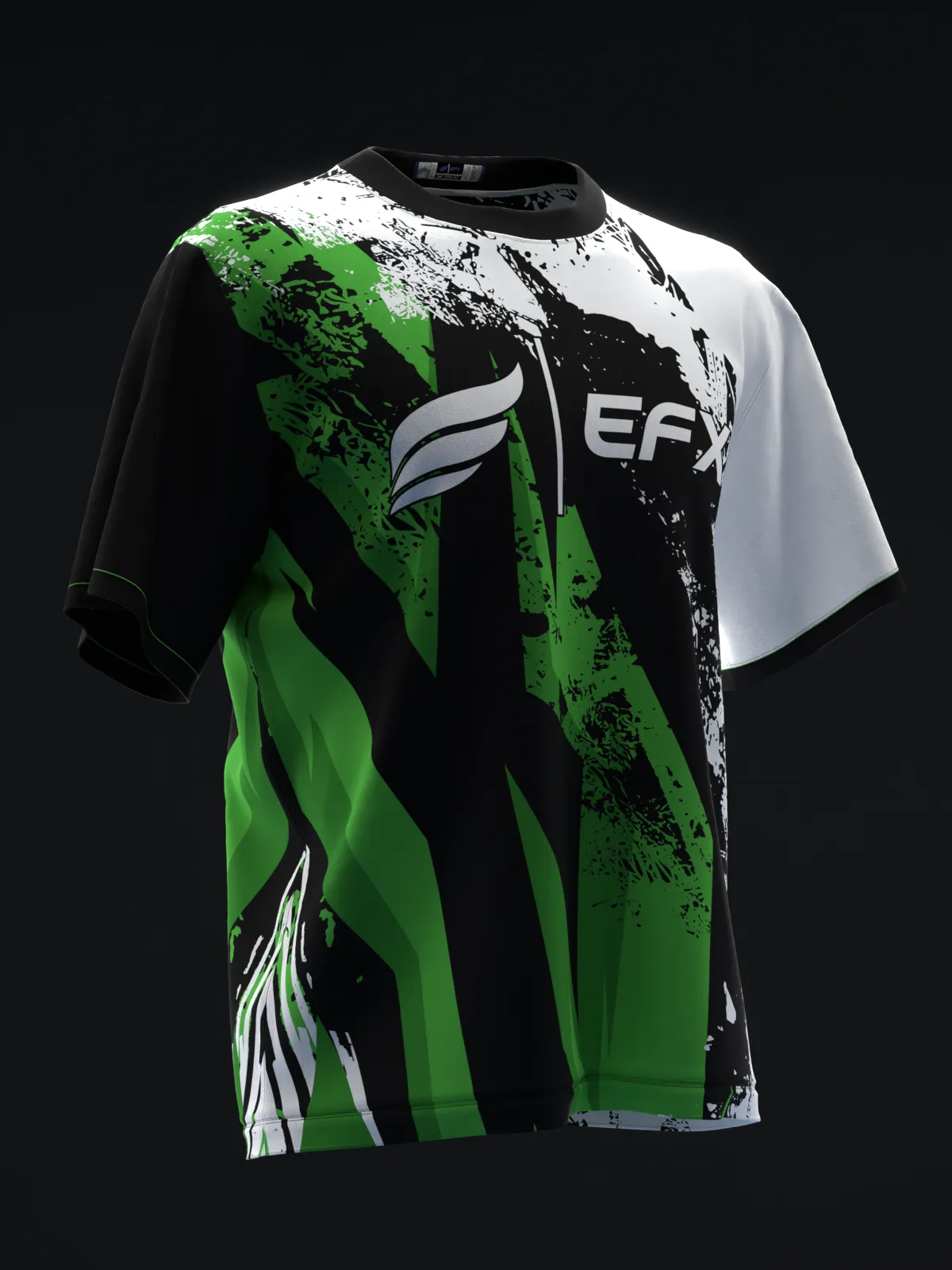 GRIKES - BLACK WHITE GREEN - BOWLING JERSEY