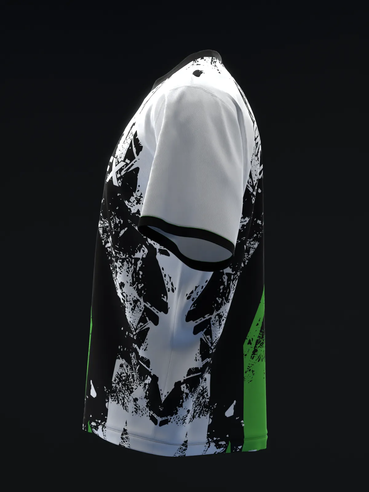 GRIKES - BLACK WHITE GREEN - BOWLING JERSEY