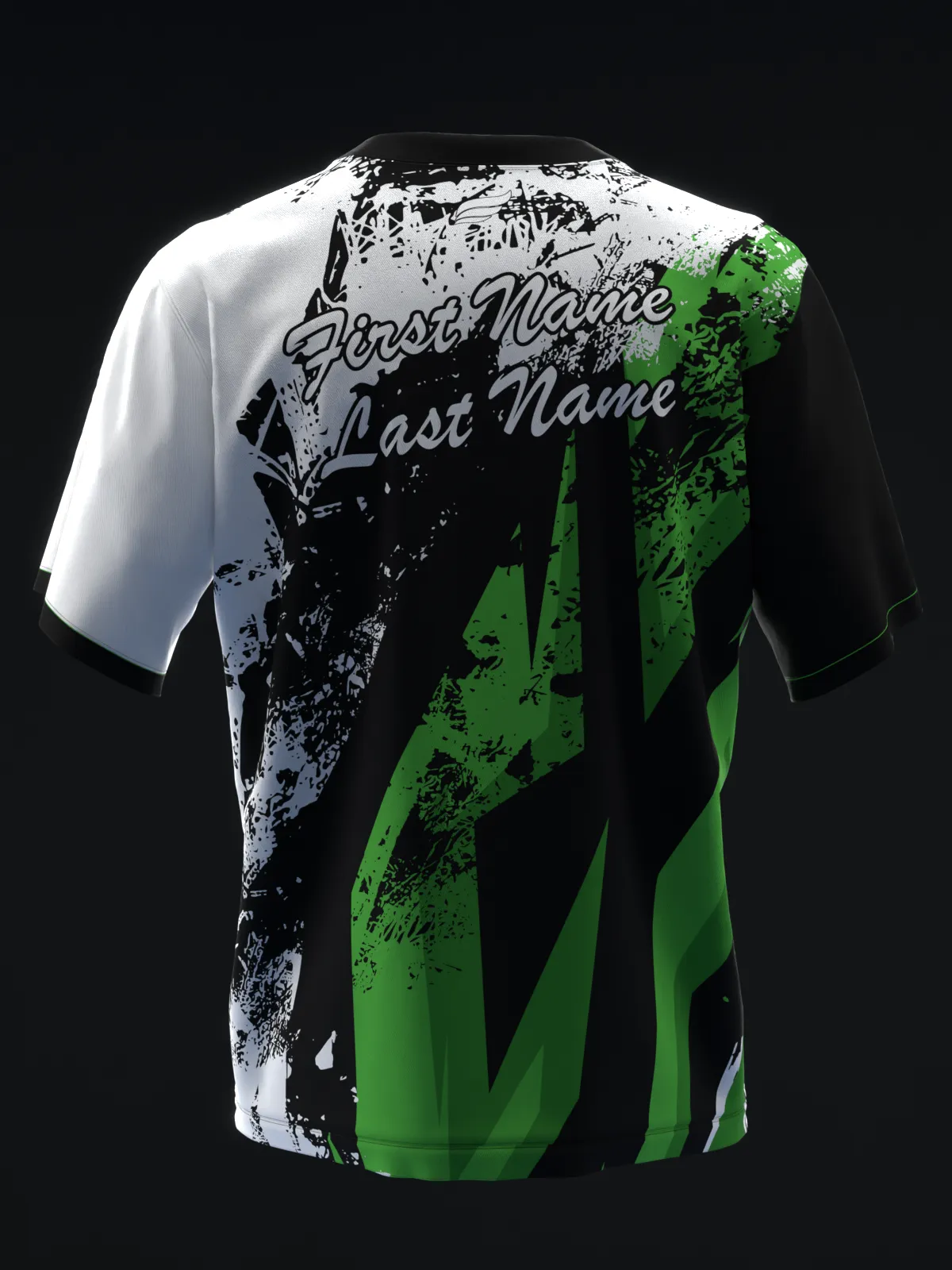 GRIKES - BLACK WHITE GREEN - BOWLING JERSEY