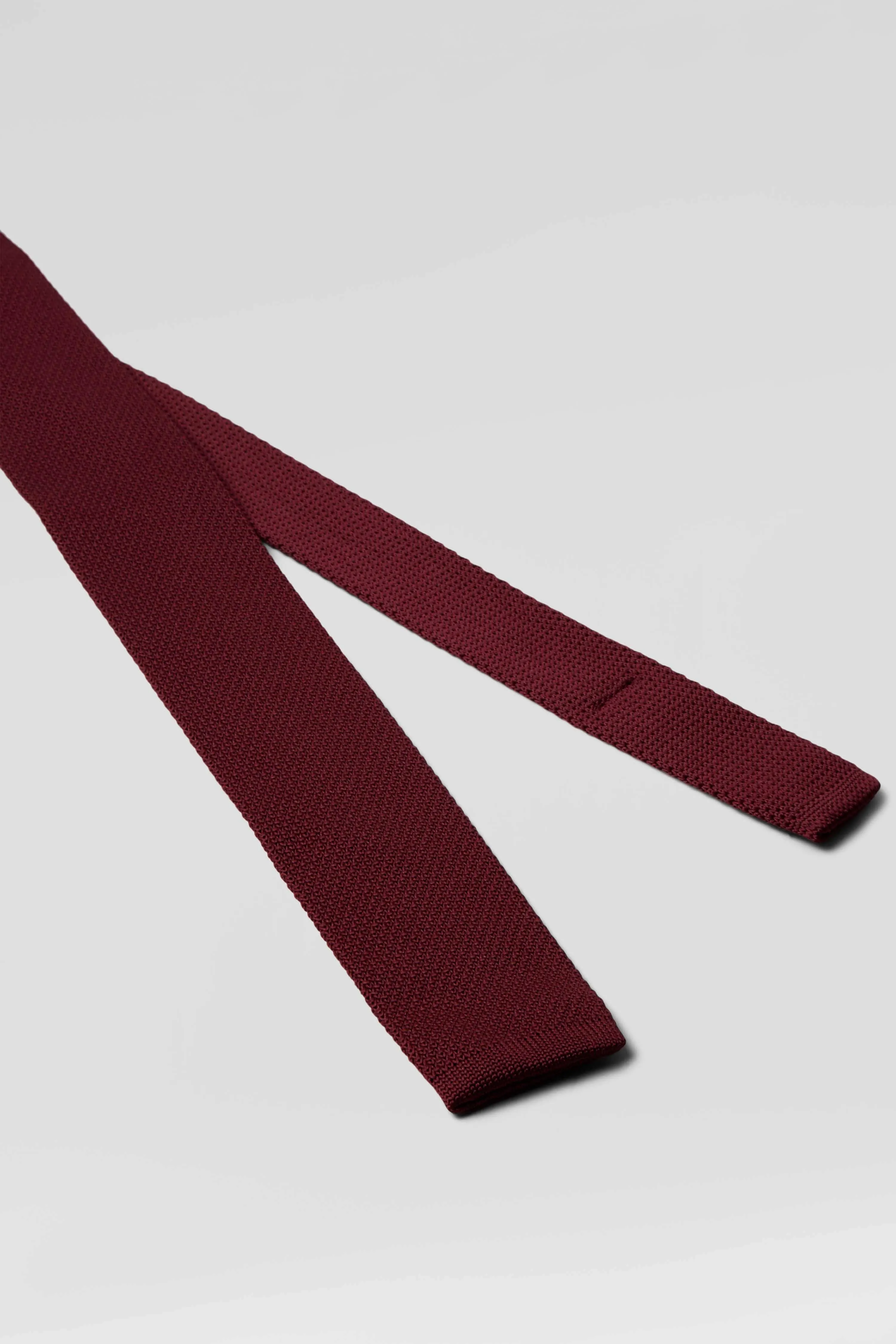Jagger Burgundy Knitted Tie - ARCHIVE