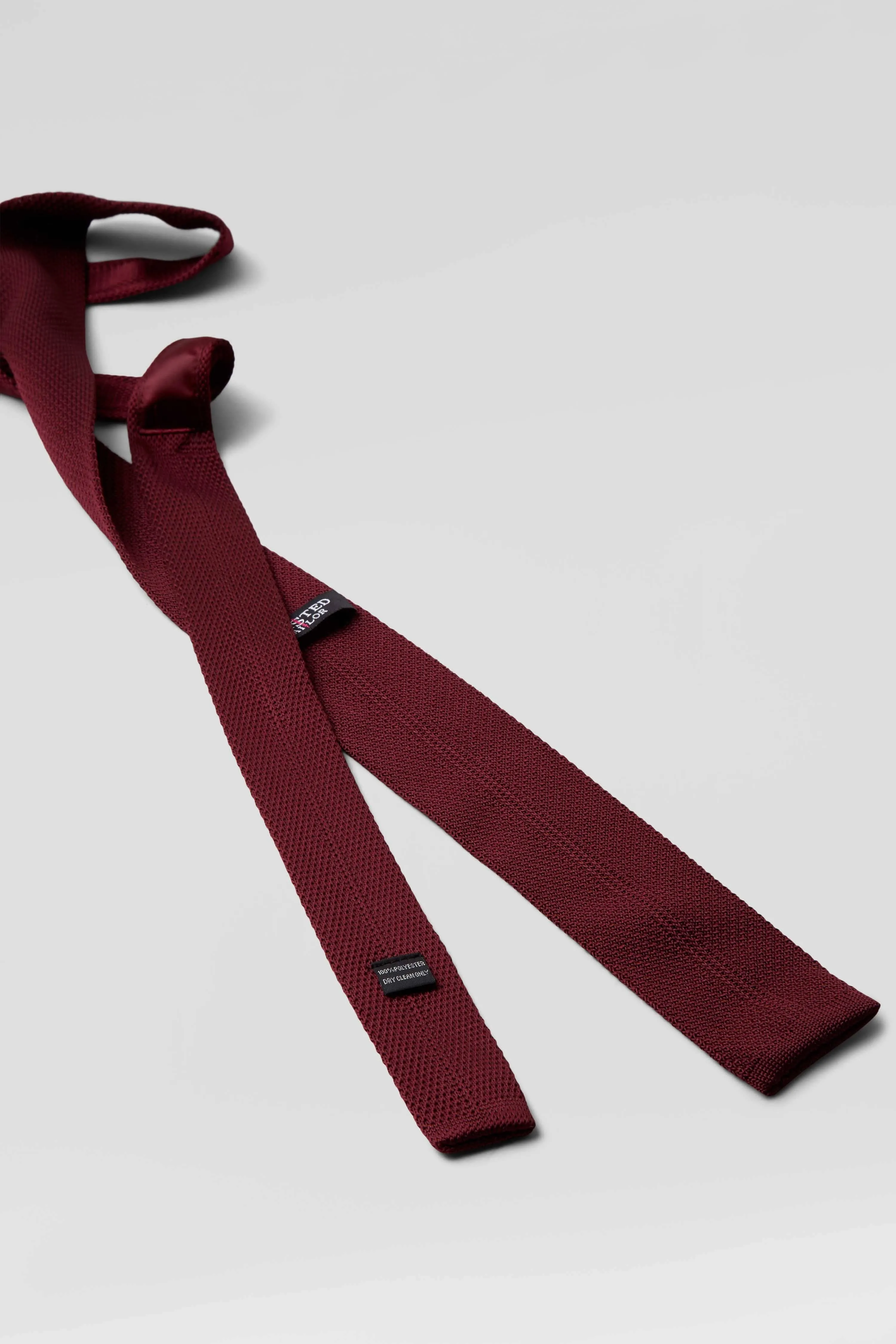 Jagger Burgundy Knitted Tie - ARCHIVE