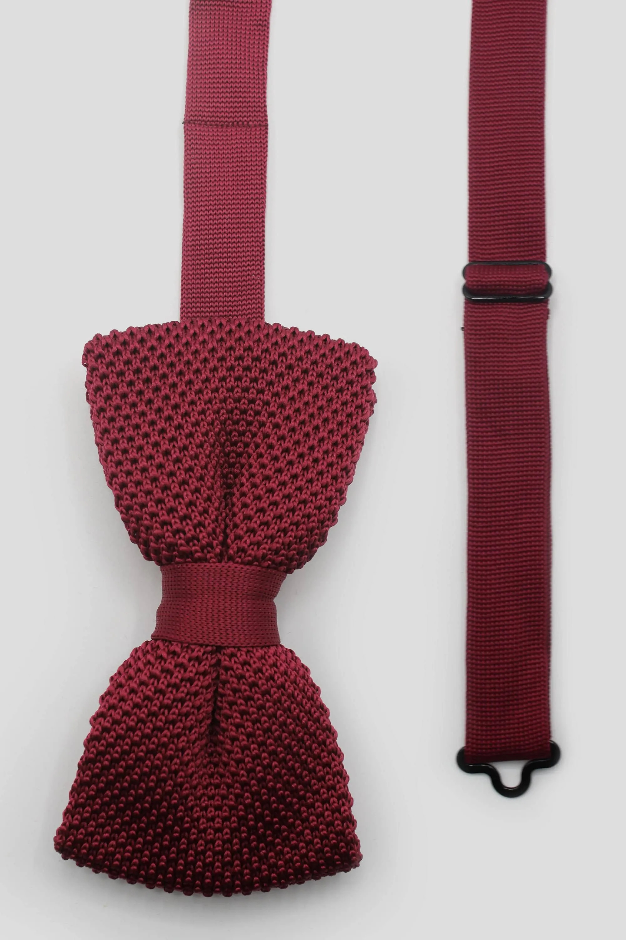 Jagger Red Knitted Bow Tie