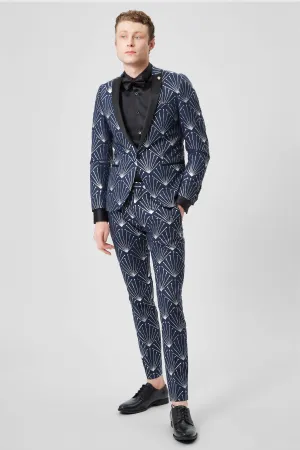 Jarrett Skinny Fit Navy Suit - ARCHIVE
