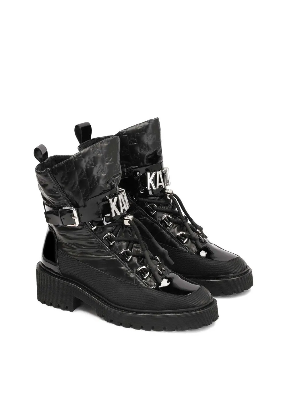 Kazar lace-up boots, black