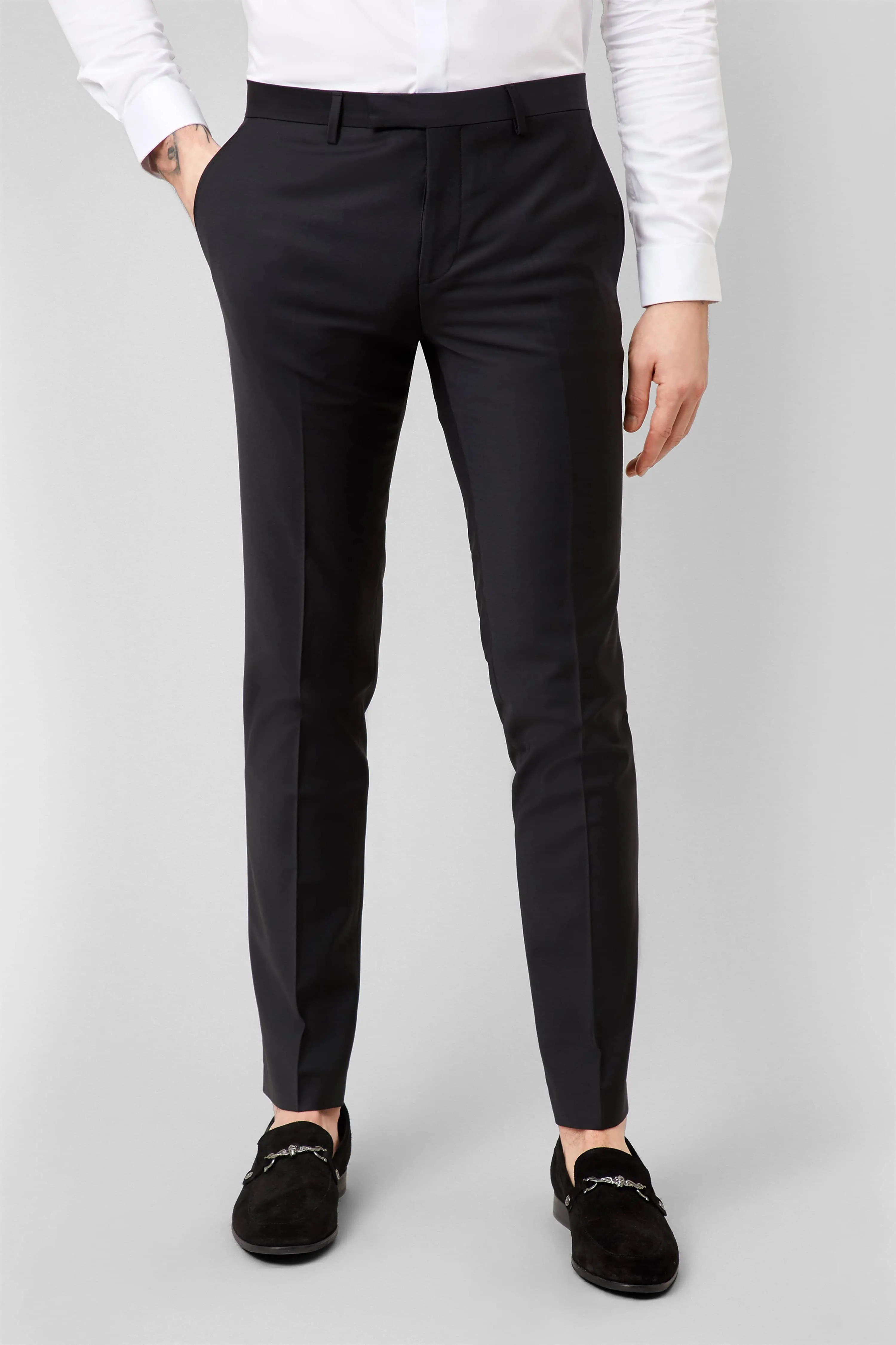 Kingdon Skinny Fit Black Dinner Suit