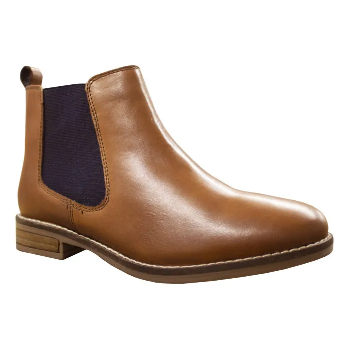 Ladies Chelsea Boot - Cognac Tan
