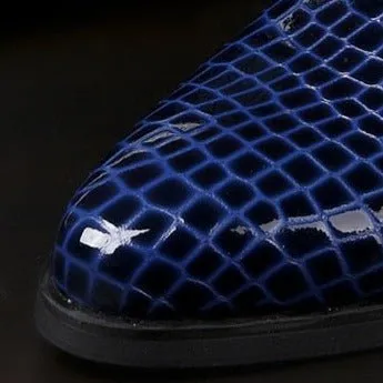 Luxe Serpent Zipper Chelsea Ankle Boots