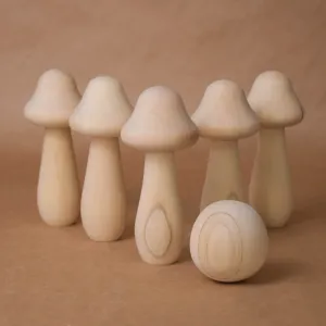 Mini Bowling Game with Mushrooms