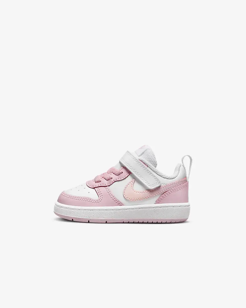 NIKE INFANT COURT BOROUGH LOW 2 TDV - WHITE/PINK FOAM