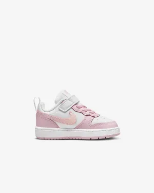 NIKE INFANT COURT BOROUGH LOW 2 TDV - WHITE/PINK FOAM
