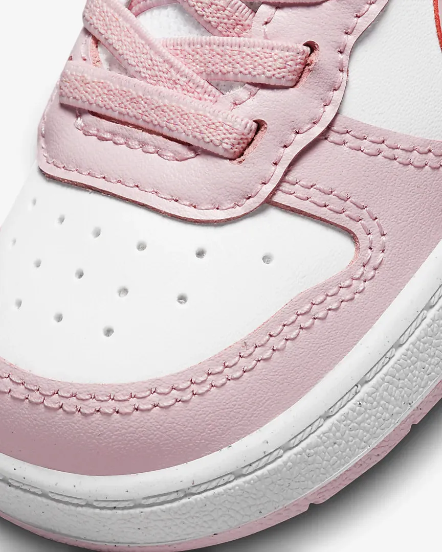 NIKE INFANT COURT BOROUGH LOW 2 TDV - WHITE/PINK FOAM