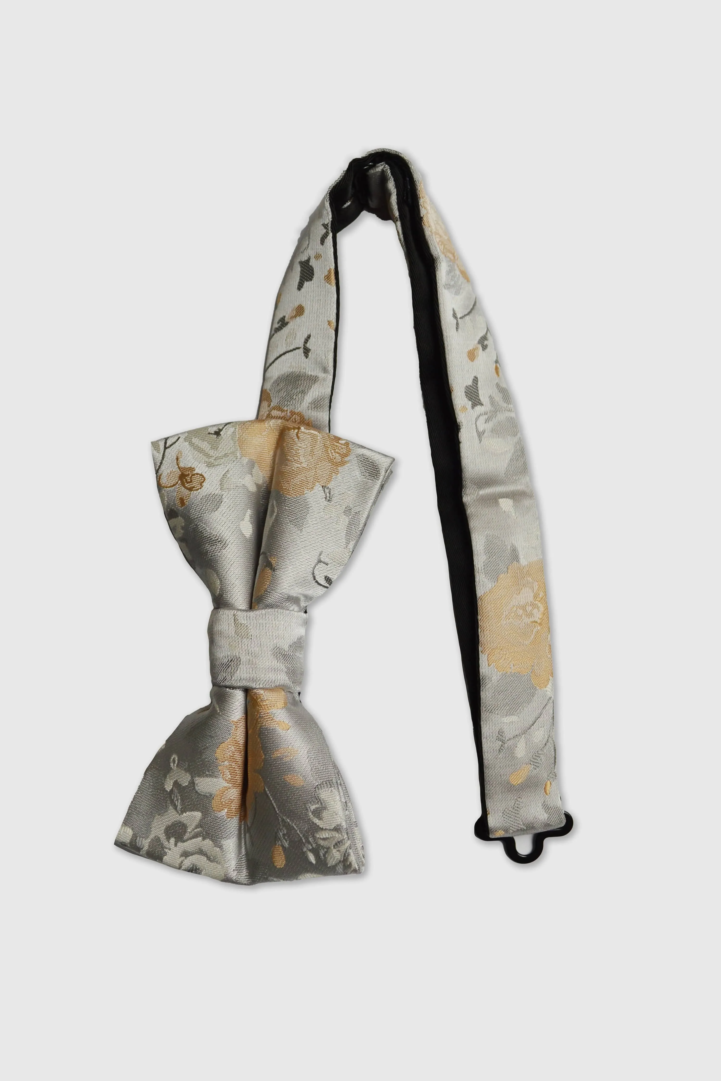 Nilus Yellow Floral Bow Tie