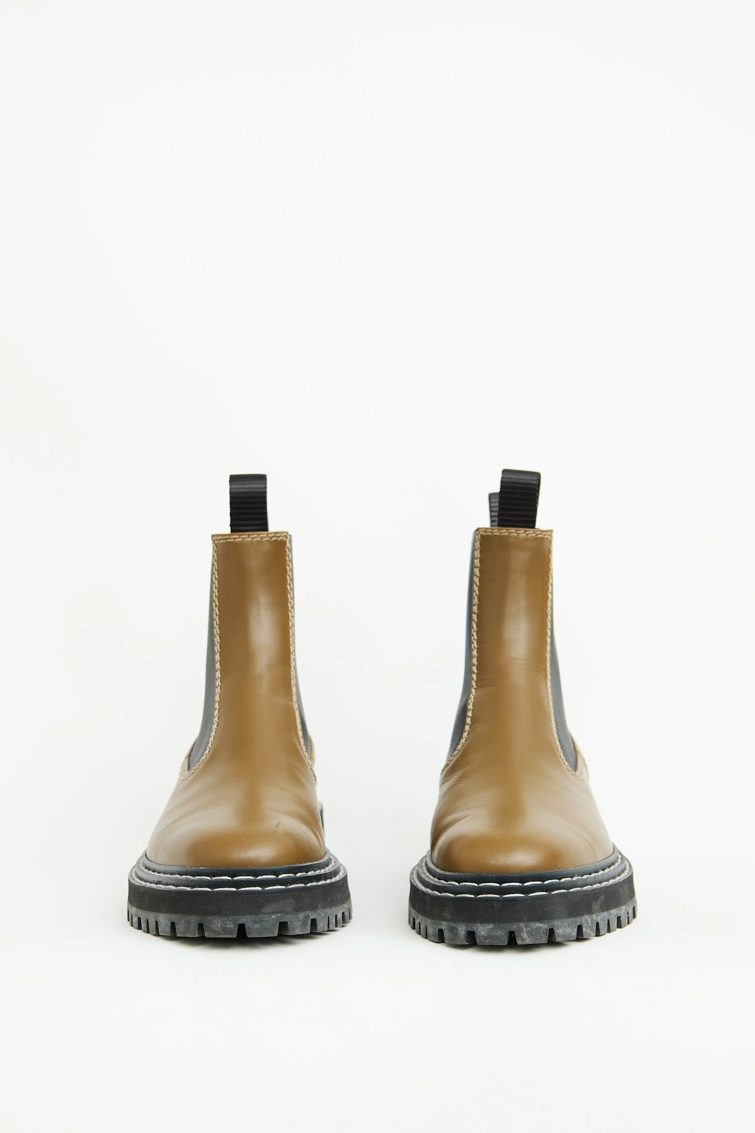 Olive Green Chelsea Boot