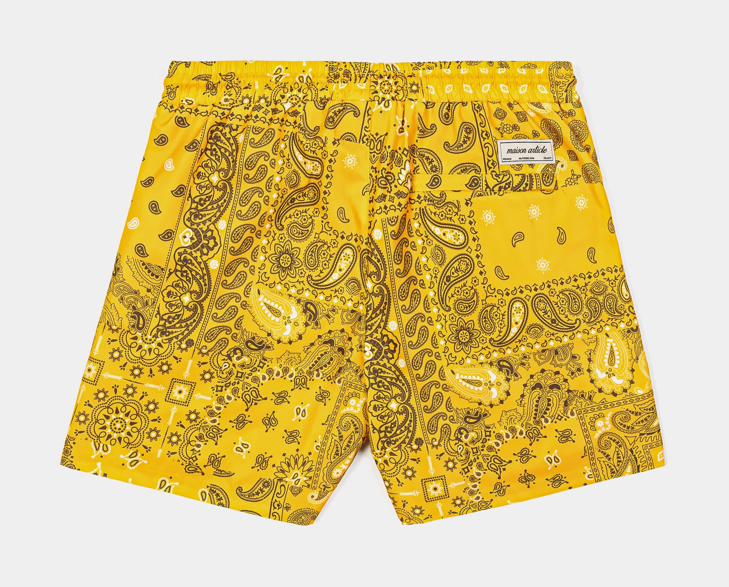 Paisley Hybrid Mens Shorts (Yellow)