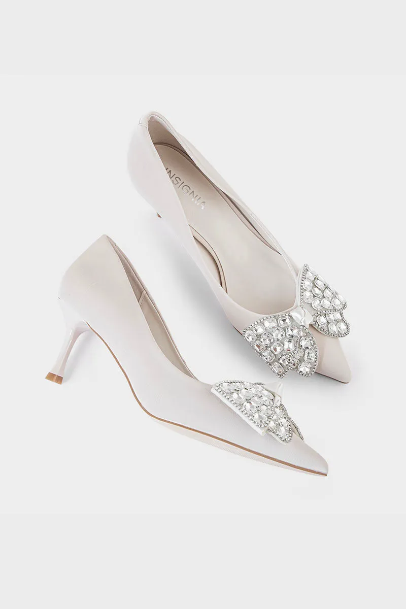 Party Wear Court Shoes IP5012-White