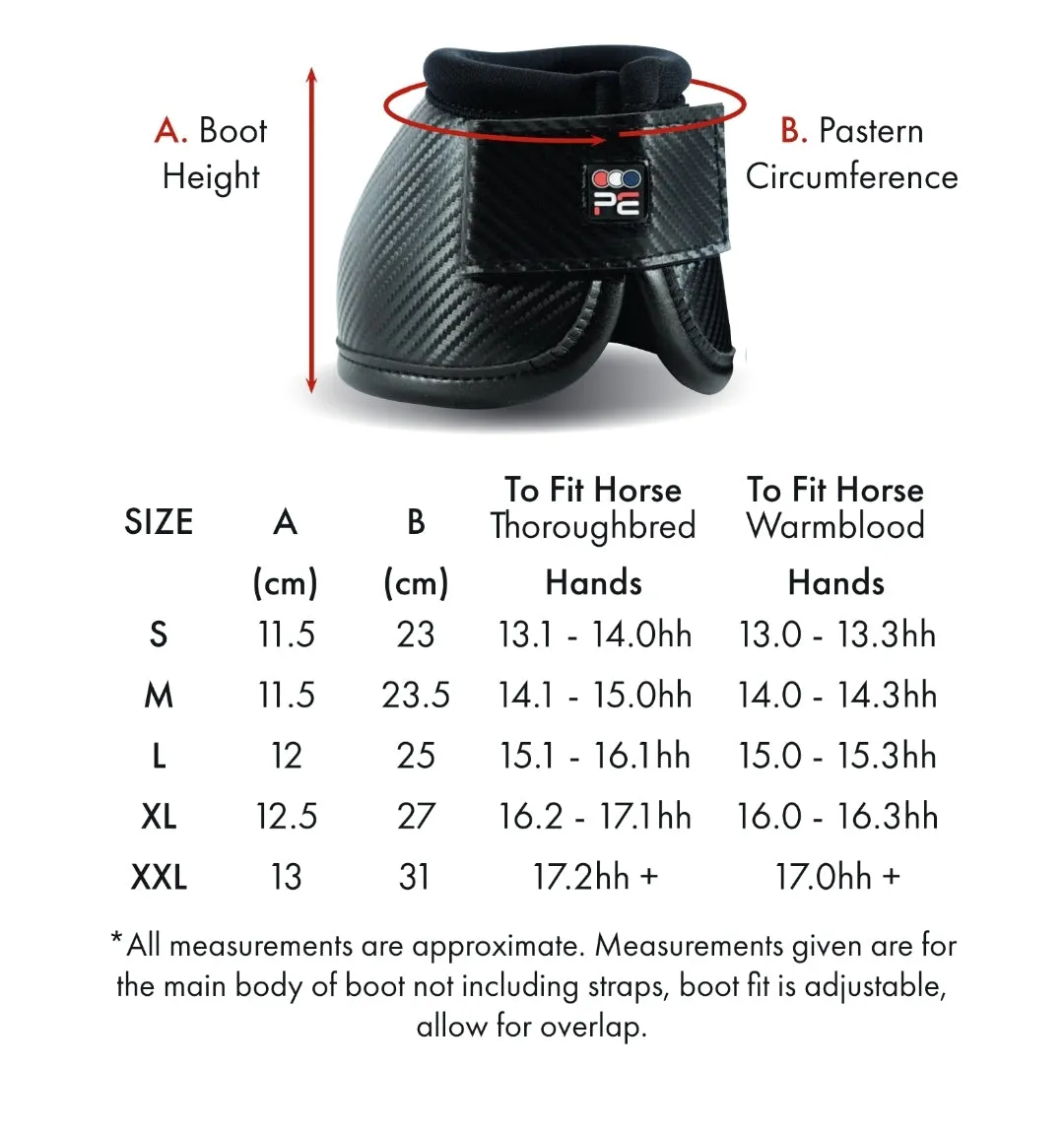 Premier Equine Carbon Tech Kevlar No-Turn Over Reach Boots